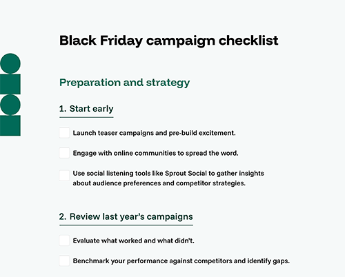 Black Friday campaign checklist